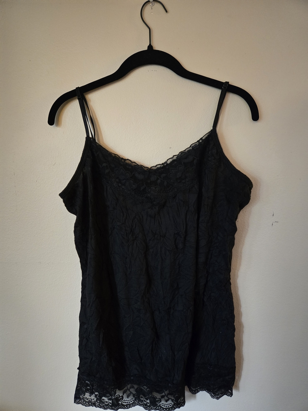 Maurices Black Lace-Trim Camisole